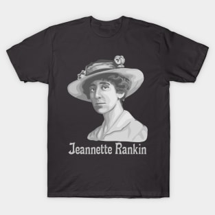 Jeannette Rankin Portrait and Quote T-Shirt